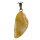 Pendant wings, 45x19mm, Yellow Jade
