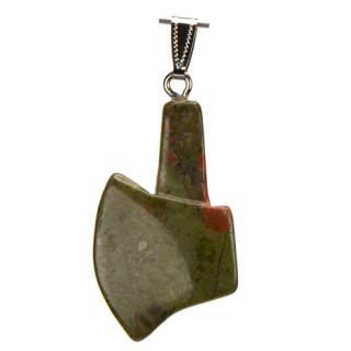 Anhänger Beil, 47x25mm, Unakite - nur noch 2 Stück!