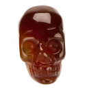 Pendant skull, 26x20mm, red agate