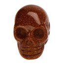 Pendant skull, 26x20mm, gold flow