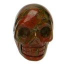 Pendant skull, 26x20mm, Unakite