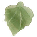 Pendant leaf, 50x42mm, Green Aventurine