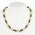 Magnetic pearl necklace gold