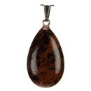 Pendant tumbled stone, polished, approx. 38x24mm,...