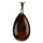 Pendant tumbled stone, polished, approx. 38x24mm, mahogany osidian - only 4pcs left!