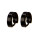 Stainless steel earrings, 10x3mm, Black