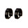 Edelstahlohrringe Creolen, 10x3mm, Schwarz