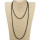 Lange Halskette für Eigenkreationen, 120cm, Schwarz