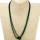 Long metal necklace, 120cm, oliv