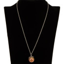 Necklace with pendant glass ball, mix