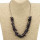 Collier mit Natursteinen, Blaufluss
