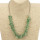 Necklace with natural stones, green aventurine