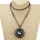 Long necklace, 74cm, black-grey-clear