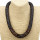 Netzkette Big mit Glitzersteinchen, 16mm, Schwarz-Mix