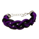 Fashion metal bracelet, black-gold