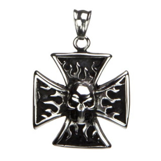 Stainless steel pendant german cross