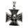 Stainless steel pendant german cross