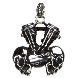 Edelstahlanhänger Motorblock