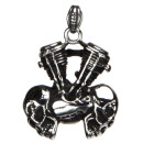 Edelstahlanhänger Motorblock