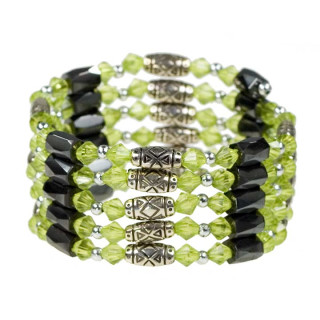 Open magnetic chain, green