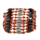Open magnetic chain, red