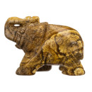 engraving elephant, 49mm, picture jasper