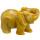 engraving elephant, 103mm, yellow jade