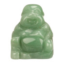 Gravur Buddha, 35mm, grüner Aventurin