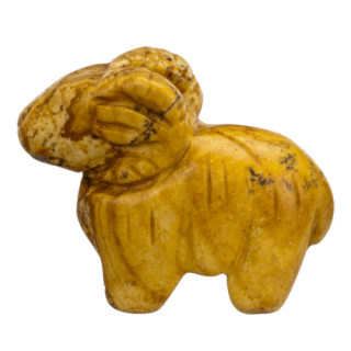 engraving ram, 38mm, picture jasper