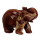 engraving elephant, 103mm, mahogany sidsidian