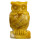 engraving owl, 103mm, yellow jade