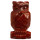 Engraving owl, 103mm, mahogany sidian