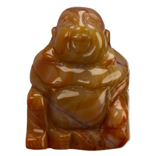 Engraving Buddha, 103mm, Red agate