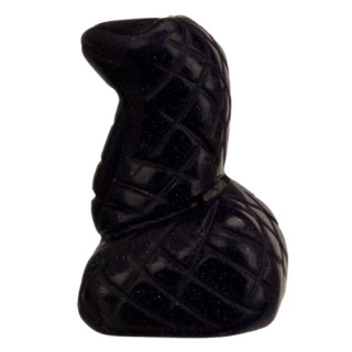 engraving snake, 48mm, blue sandstone