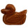 engraving duck, 48mm, gold sandstone