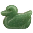 engraving duck, 48mm, green aventurine