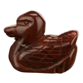 Gravur Ente, 48mm, Mahagoniobsidian