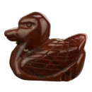 Engraved duck, 48mm, mahogany sidian
