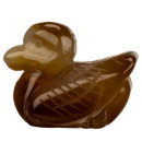 engraved duck, 48mm, red agate