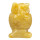engraving owl, 48mm, yellow jade