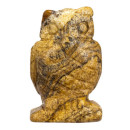 engraving owl, 48mm, picture jasper