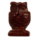 Engraving owl, 48mm, mahogany sidian