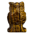 Gravur Eule, 48mm, Tigerauge