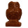 engraving owl, 48mm, gold sandstone