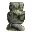 engraving owl, 48mm, tree agate