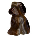 engraving dog, 47mm, red agate