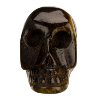 engraving skull, 48mm, tiger eye