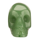 engraving skull, 48mm, green aventurine