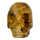 engraving skull, 48mm, picture jasper