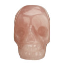 engraving skull, 48mm, rose quartz